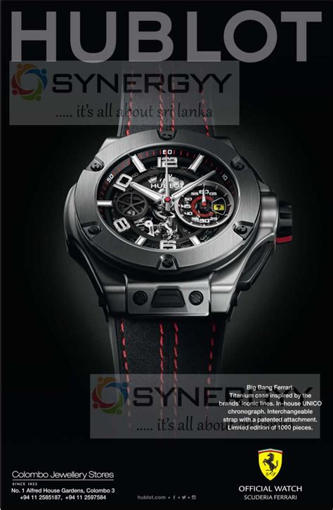 hublot ferrari titanium unico|Hublot titanium watch.